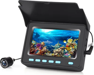 Zdjęcie produktu dla 20M 1200TVL Podwodna kamera wędkarska Wyszukiwarka ryb 4.3'' Monitor LCD 8PCS Kamera noktowizyjna IR LED do wędkowania na łodzi podlodowej