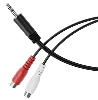 Obrázek produktu pro Audio rozdělovač, Y kabel, 3,5mm jack na 2x RCA konektory