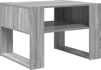 Image de vidaXL Table basse gris Sonoma 66 x 53 x 45 cm Bois composite