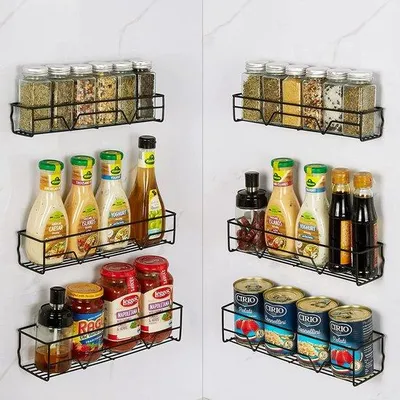 Produktbild von Kräuterregal für Gewürzpotten, Organizer, Holz, 12 Teile