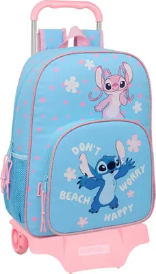 Obrázok produktu pre Safta Stitch Happy Batoh s kolieskami Blue Blue Jedna veľkosť