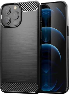 Produktbild von Carbon Shield Hülle für Apple iPhone 13 Pro - Schwarz KP9987