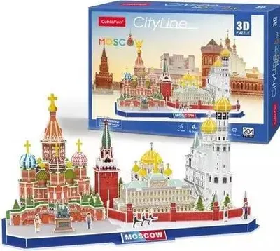 Produktbild von Puzzle 3D City Line Moskau 204el 20266