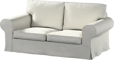 Produktbild von Dekoria Bezug für Ektorp 2-Sitzer Sofa nicht ausklappbar, mittelgrau, Sofabezug für  Ektorp 2-Sitzer nicht ausklappbar