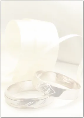 Produktbild von Motivpapier Briefpapier Hochzeit (MPA-5249, DIN A4, 100 Blatt) goldene Ringe Heirat Hochtzeitsringe