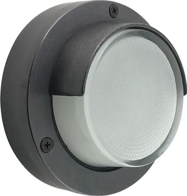 Produktbild von Außenwandleuchte Messing Glas D: 14 cm rund IP64 Schwarz antik Weiß G9 Maritim Kellerlampe