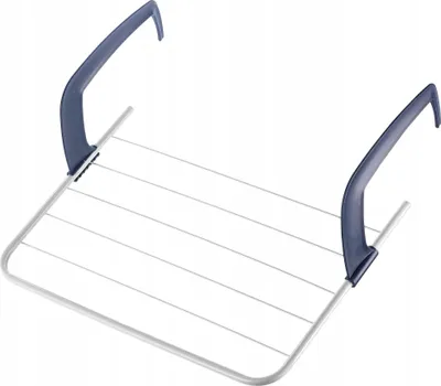 Image de Séchoir à linge - Séchoir suspendu pour balcon et radiateur - 50 cm - Pliable - Pour l'intérieur et l'extérieur - Peu encombrant