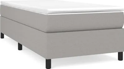 Obrázek produktu pro vidaXL Box spring bed frame light grey 80x200 cm fabric