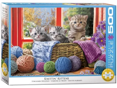 Zdjęcie produktu dla Puzzle 500 Knittin' Kittens 6500-5500