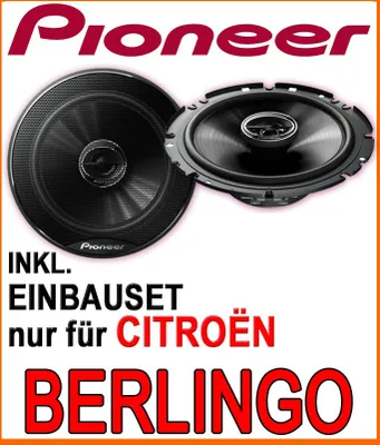 Produktbild von Citroen Berlingo I - Lautsprecher - Pioneer TS-G1720F - 16,5cm 2-Wege 300 Watt Koax Einbauset