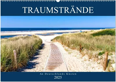 Produktbild von Traumstrände an Deutschlands Küsten (Wandkalender 2025 DIN A2 quer), CALVENDO Monatskalender