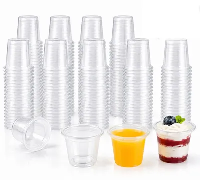 200 Kunststoff-Shotgläser, 40 ml, transparent, bruchfest