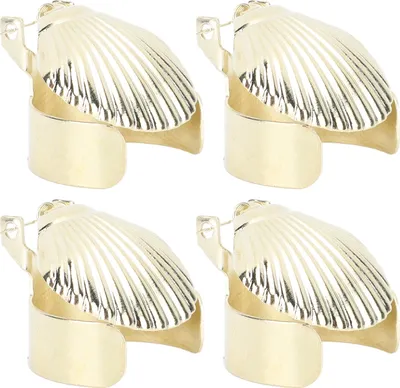 Image de 4Pcs Candle Snuffer Candle Extinguisher Metal Shell Pattern Automatic Candle Stopper for Candle Extinguishing(Gold )