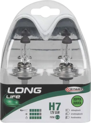 Immagine prodotto di START H7 Lampadine a lunga durata per auto, coppia, 12 V, 55 W, PX26d