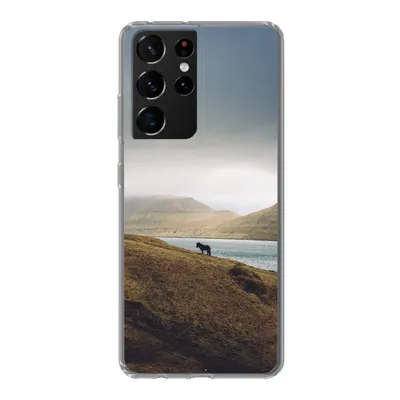 Produktbild von MuchoWow® Handyhülle Schutzhülle Hülle für Samsung Galaxy S21 Ultra Pferd - Berg - Landschaft Silikon Softcase Handy Hülle - Mobiltelefon