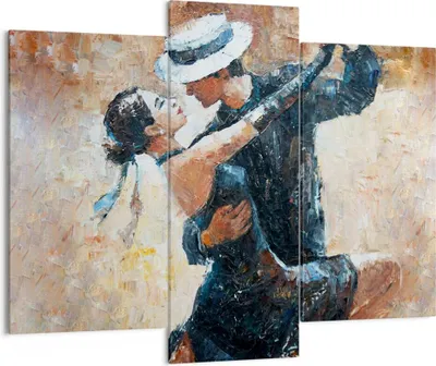 Produktbild von Bild auf Leinwand - Leinwandbild - tanzen sie - 130x100cm - Wand Bild - Wanddeko - Wandbilder - Leinwanddruck - Bilder - Kunstdruck - Wanddekoration - Leinwand bilder - Wandkunst - CB130x100-3773