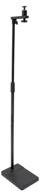 Immagine prodotto di Supporto per proiettore - A forma di L - Rotazione/inclinazione a 360° - Regolabile in altezza da 122 a 154 cm - Per soggiorno, home cinema, ufficio - Nero