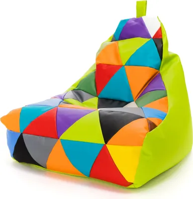 Obrázek produktu pro Ecopuf Keiko Patchwork, sedací vak køeslo sedací vak Outdoor, Limetkovì zelená E16, S