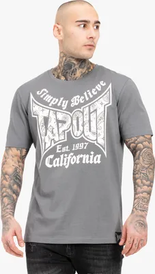 Produktbild von Herren T-Shirt lockere Passform HAILY BE Grey/White XL Tapout
