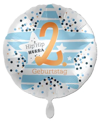 Produktbild von 18"/Ø43cm Folienballon  "Hip Hip Hurra" #2
