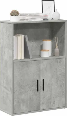Imagen del producto de Maison Exclusive - Estantería para libros, color gris hormigón, 60x24x85 cm, material de madera