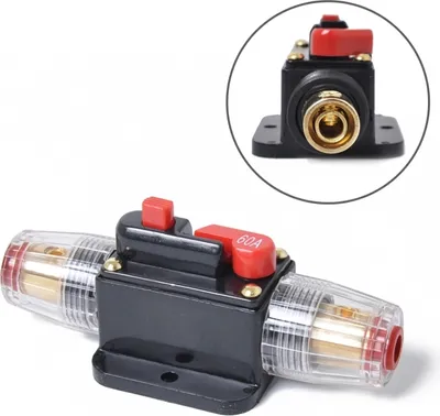 Productafbeelding van DC 12-24V Zekeringhouder voor auto, stereo-audio, met stroomonderbreker, 60A zekering