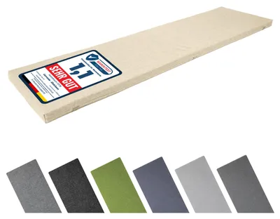 Produktbild von Garronda Bankauflage 150x40 cm ca. 4 cm dick Sitzkissen Outdoor für Gartenbank und Hollywoodschaukel Polster Auflage für Sitzbank wasserabweisend UV-beständig mit Bändern GD-0220 Cappuccino