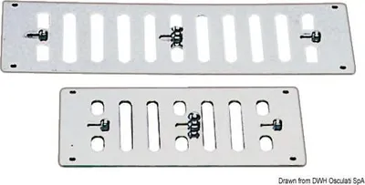 Immagine prodotto di Griglia di ventilazione in acciaio inox con rete 229x76 mm Osculati 53.468.03