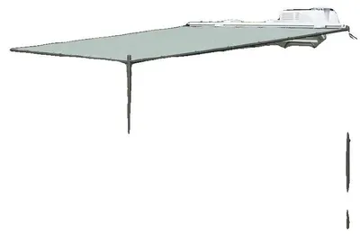 Imagen del producto de Alfombra para exteriores, impermeable, versátil, color verde claro
