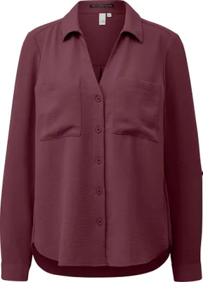 Produktbild von s.Oliver 2170001.3900.38, Bluse, Erwachsener, Weiblich, Rot, Langärmlig, Lockere Passform