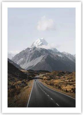 Produktbild von Poster - Poster ohne Rahmen - Weg Berg Gipfel - 50x70 cm - Wand Bild - Wanddeko - Wandbilder - Kunstposter - Wandposter - Bilder - Kunstdruck - Wanddekoration - Wandbild - P2XPA50x70-4833
