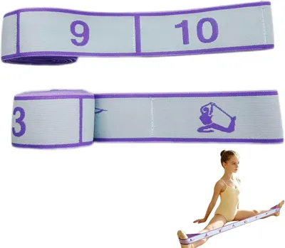 Imagen del producto de Banda elástica para yoga y estiramientos, con 10 niveles de resistencia, ideal para entrenamiento de fuerza y flexibilidad en casa