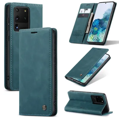 Produktbild von Hülle Samsung Galaxy S20 Ultra Handyhülle Klapphülle Tasche Etui Flip Case Dunkles Zyanblau