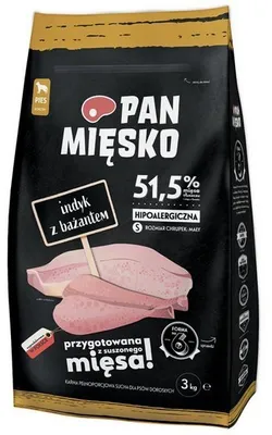 Zdjęcie produktu dla Mięso z indyka i bażana karma sucha dla psa 3kg