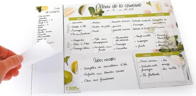 Image de Planning des menus et liste magnétique