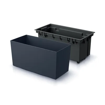 Produktbild von Urbi DUC400 länglicher Blumentopf mit Einsatz | Anthrazit