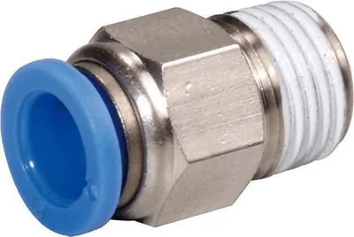 Produktbild von gerade Steckverschraubung, Schlauch 10mm, Gewinde R1/2a, STVS-QCK-R1/2a-10-MSV-S-M120
