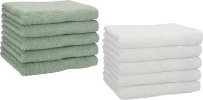 Produktbild von Betz 10 Stück Gästetücher 30x50 cm PREMIUM 100% Baumwolle Set  Farbe:
