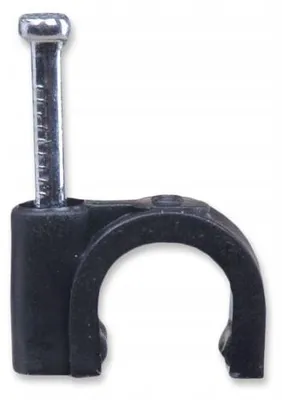 Produktbild von Kabelhalter 8 mm schwarz Pawbol H.7007C Packung=100 Stück