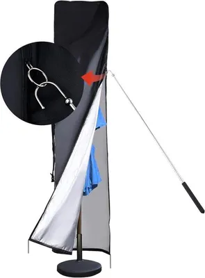 Obrázek produktu pro Voděodolný obal na zahradní slunečník, prodyšný, 2,5–35,5 cm, voděodolný