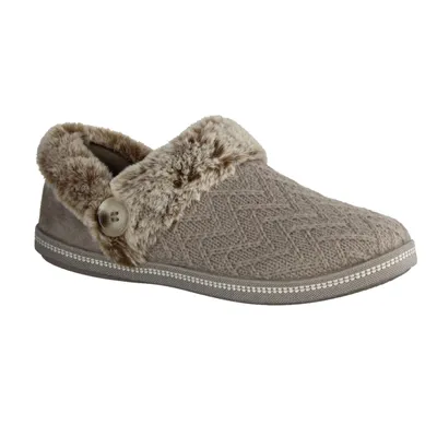 Produktbild von Skechers Cozy Campfire 167684/TPE Girls Night In Hausschuhe, Damen, Textil,Beige - Haus - hüttenschuhe Kinder Hausschuhe, Braun