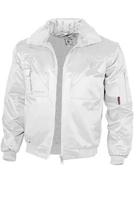 Produktbild von Qualitex Pilotenjacke - Arbeitsjacke Herren 4-in-1 Pilotenjacke mit abtrennbaren Ärmeln - in Farbe: weiß - Herren: M - Damen: 40