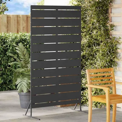 Produktbild von Cloris DesignMöbel Sichtschutz Schwarz 100 x 50 x 180 cm Stahl - Metallzäune DE907794