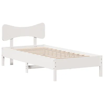 Obrázok produktu pre Posteľ bez matraca biela 100x200 cm borovicový masív
