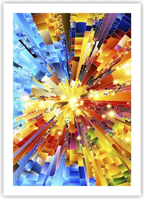 Produktbild von Poster - Poster ohne Rahmen - Abstraktion modern - 50x70 cm - Wand Bild - Wanddeko - Wandbilder - Kunstposter - Wandposter - Bilder - Kunstdruck - Wanddekoration - Wandbild - P2XPA50x70-3982