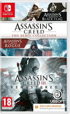 Obrázok produktu pre Ubisoft Assassin’s Creed The Rebel Collection + AC3 (CIAB) NSW, Nintendo Switch