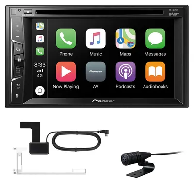 Produktbild von Pioneer AVH-A3200DAB, Schwarz, 2 DIN, 50 W, CD, DVD, 15,8 cm (6.2"), A2DP, AVRCP