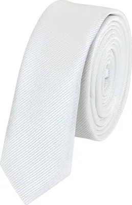 Produktbild von Fabio Farini - Krawatte - Schmale Herren Schlips - Moderne Slim Krawatten in 3cm Breite Schmal (3cm), Weiß