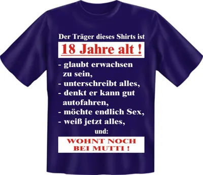 Immagine prodotto di Indossatore 18 anni - Tessili - Maglietta