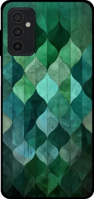Produktbild von Smartphonica Telefon Fall geeignet für Samsung Galaxy M52 5G mit grünen Blättern drucken - TPU Backcover Fall grünes Blatt Design - Grün